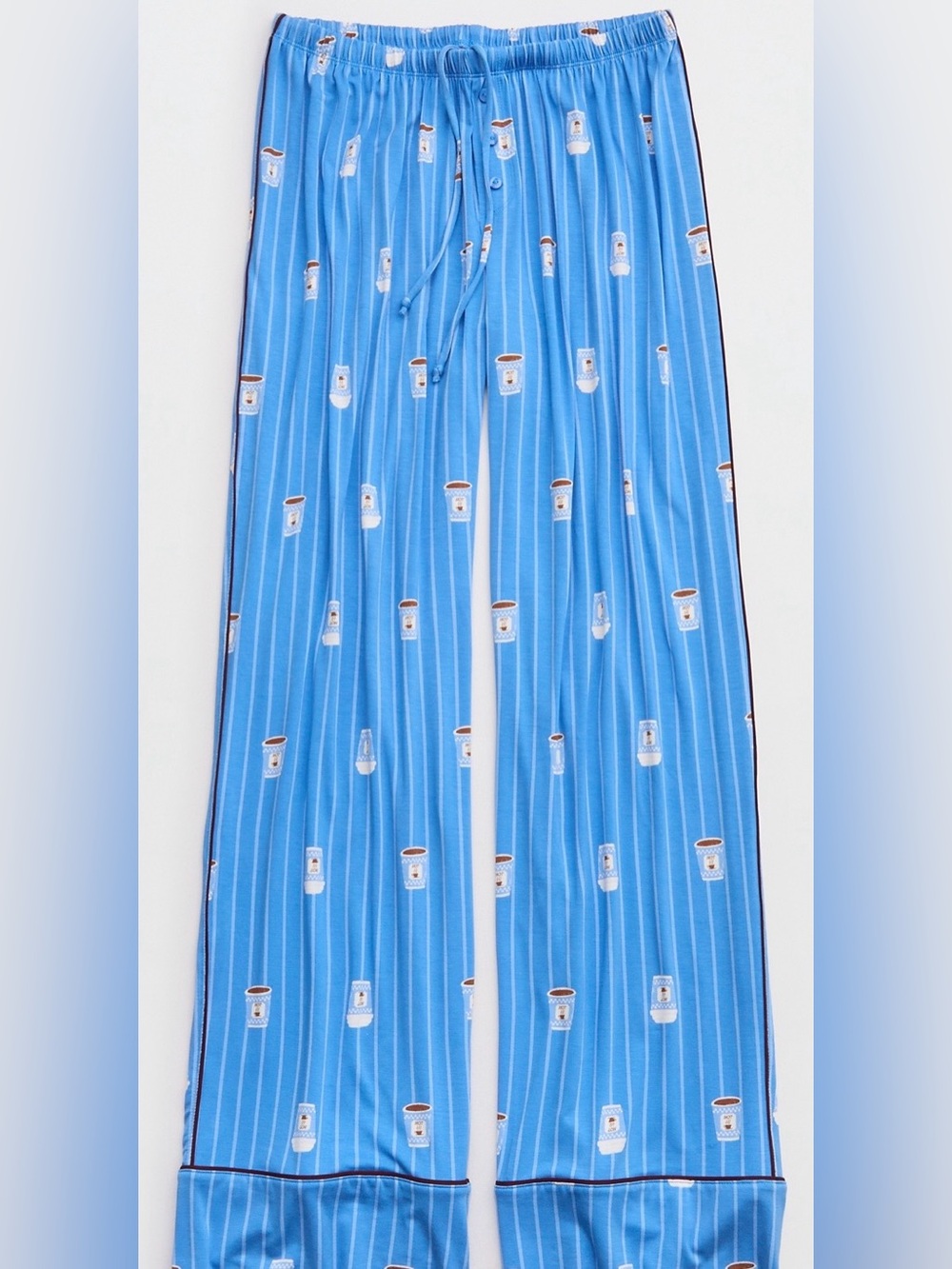 NWT - Overslept by Aerie Real Soft Piping PJ/Lounge Pants in Salty Air